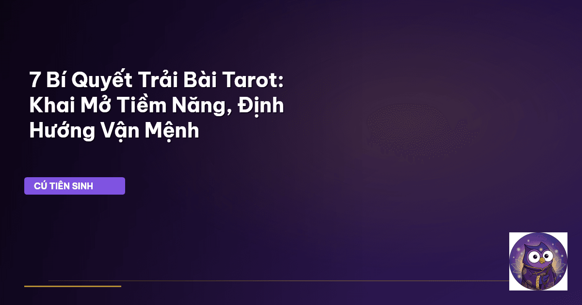trải bài tarot
