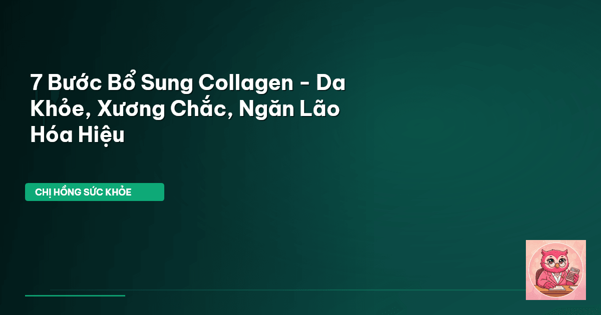 bổ sung collagen