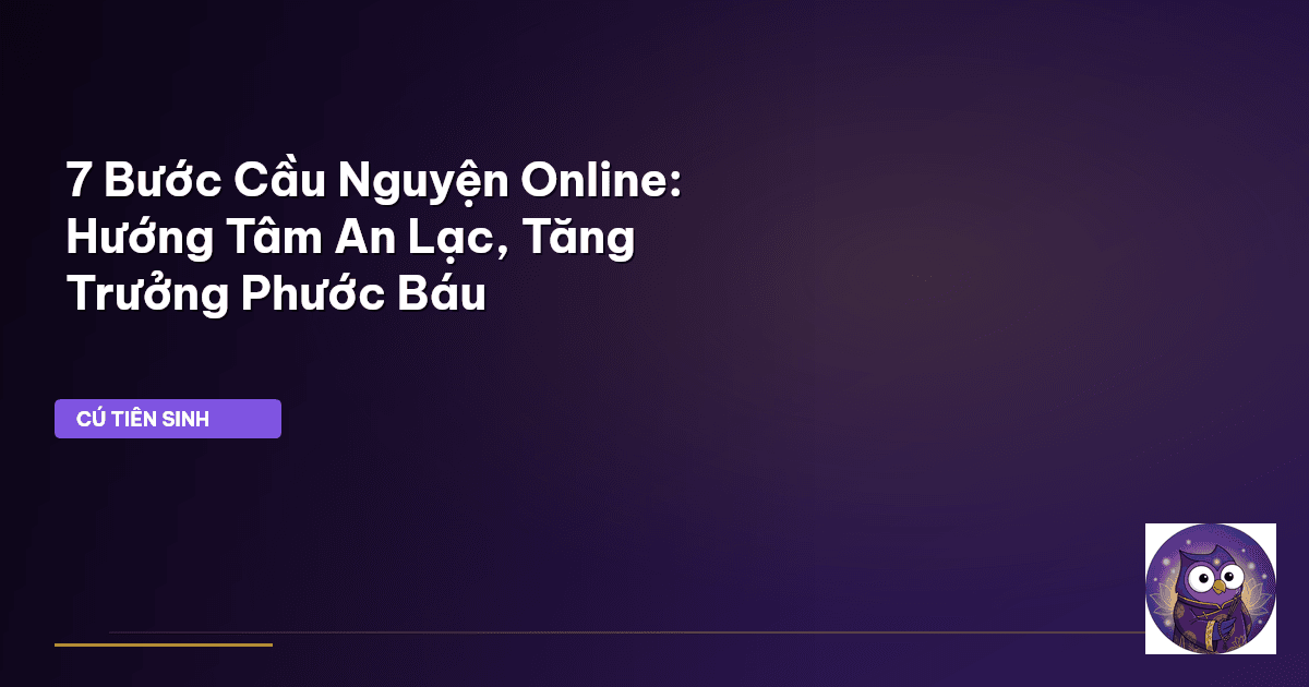 cầu nguyện online