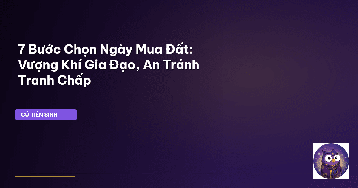 chọn ngày mua đất
