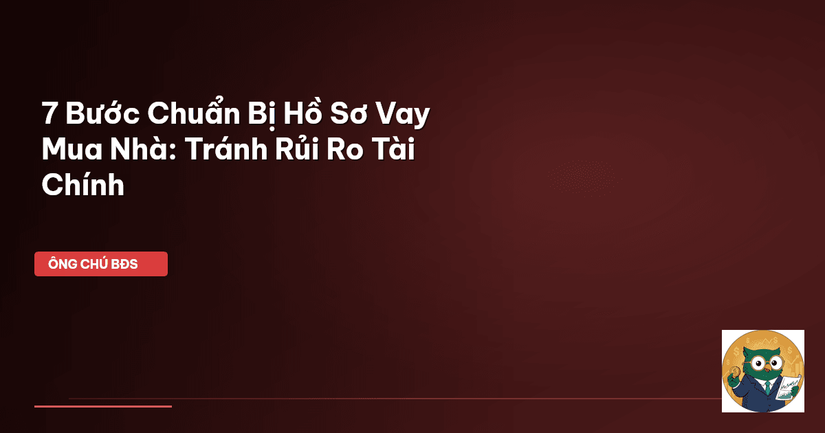 hồ sơ vay mua nhà