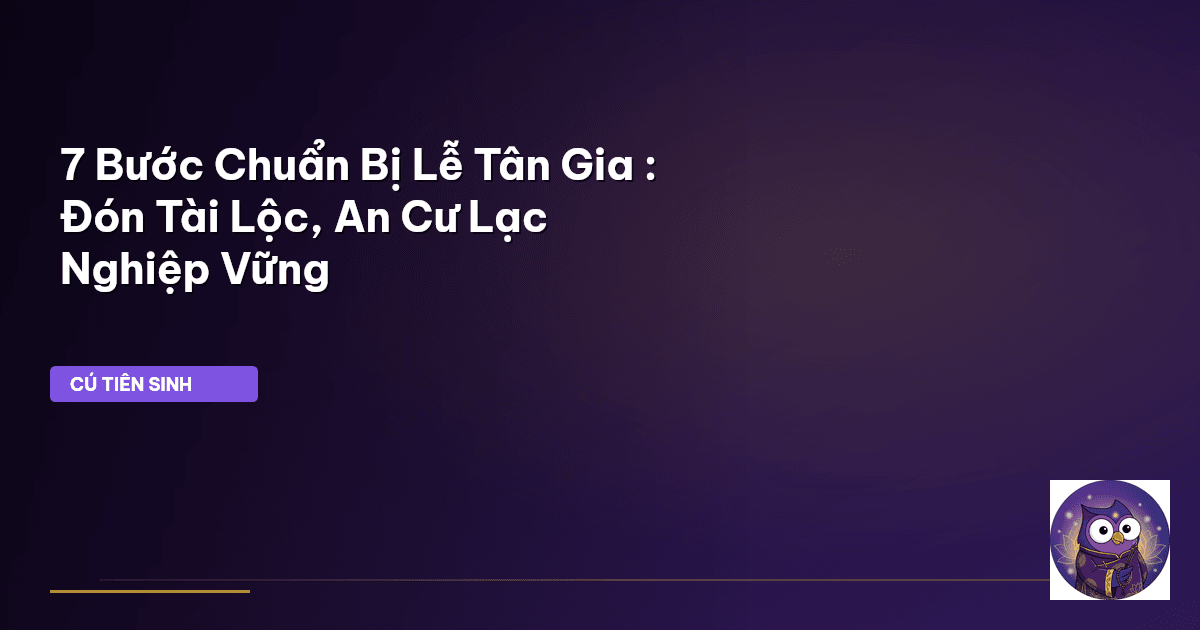 lễ cúng tân gia