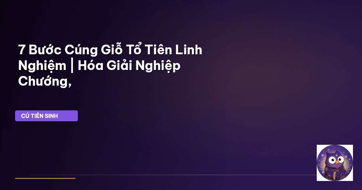 văn khấn cúng giỗ tổ tiên