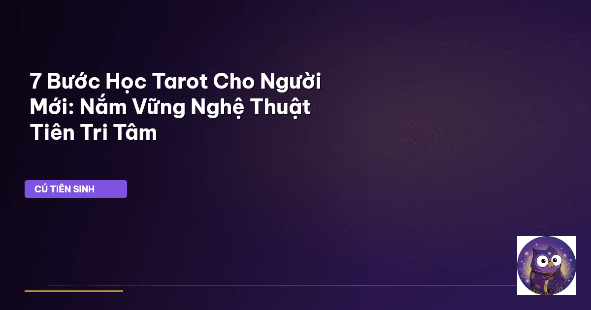 học tarot cho người mới
