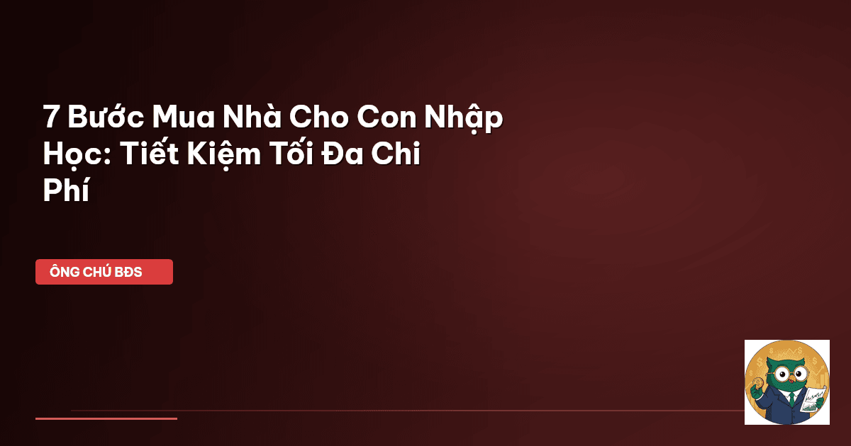 mua nhà cho con