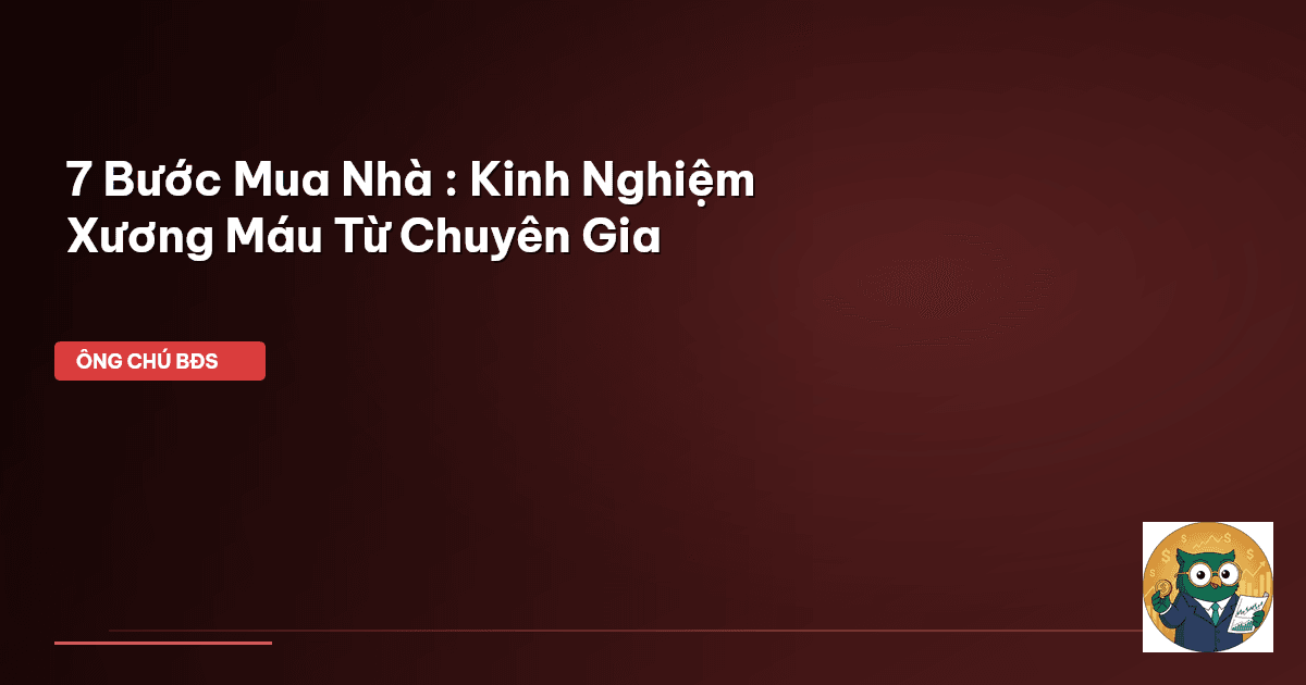 quy trình mua nhà