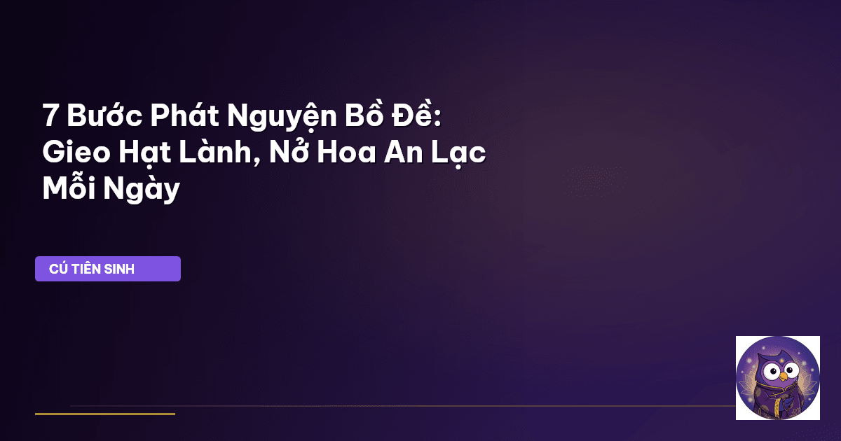 phát nguyện Bồ đề