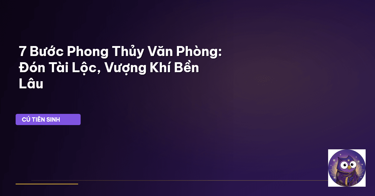 phong thủy văn phòng