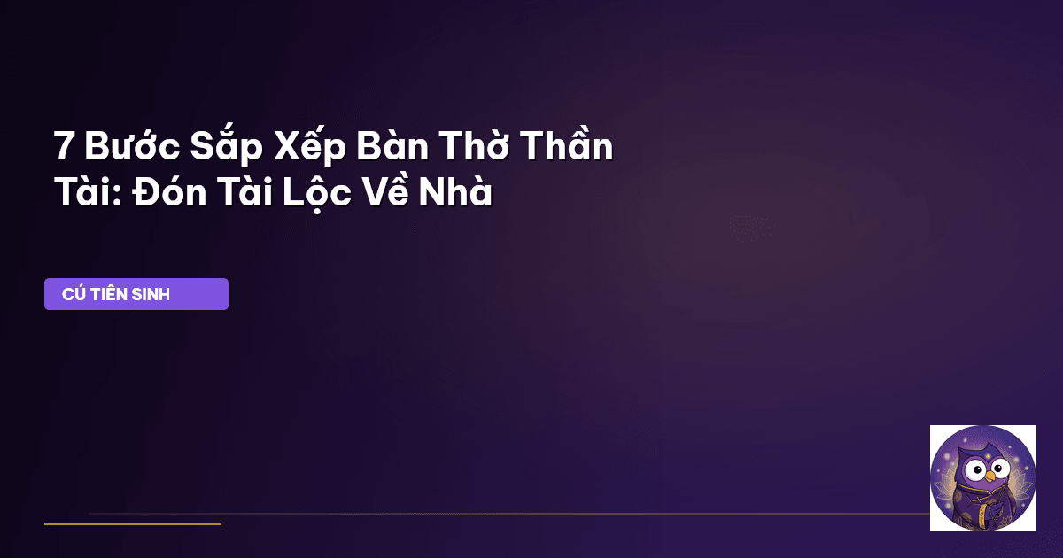 bàn thờ thần tài