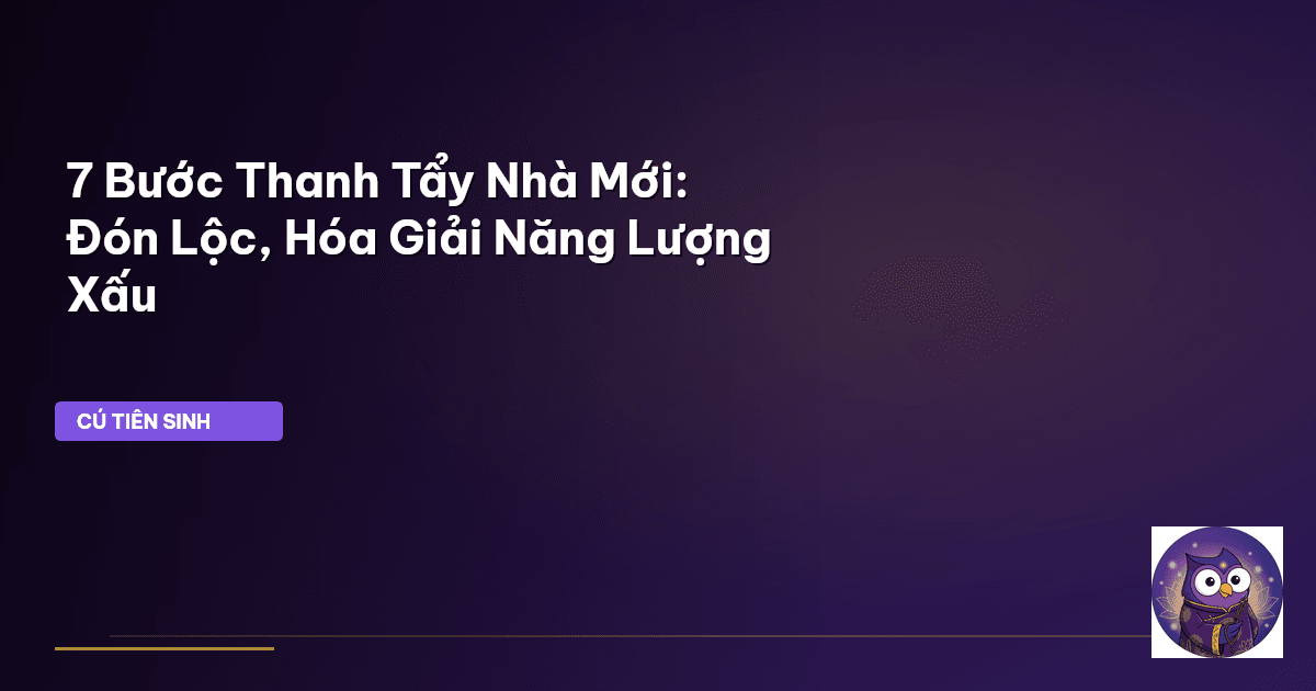 tẩy uế nhà mới