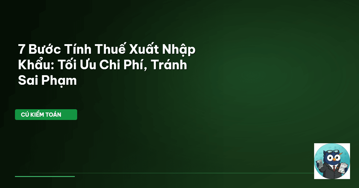 thuế xuất nhập khẩu