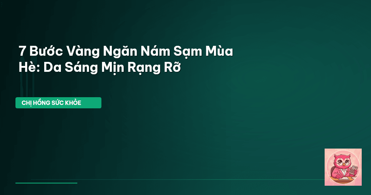 nám sạm da