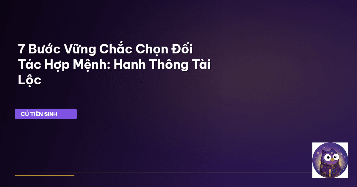 chọn đối tác làm ăn hợp mệnh
