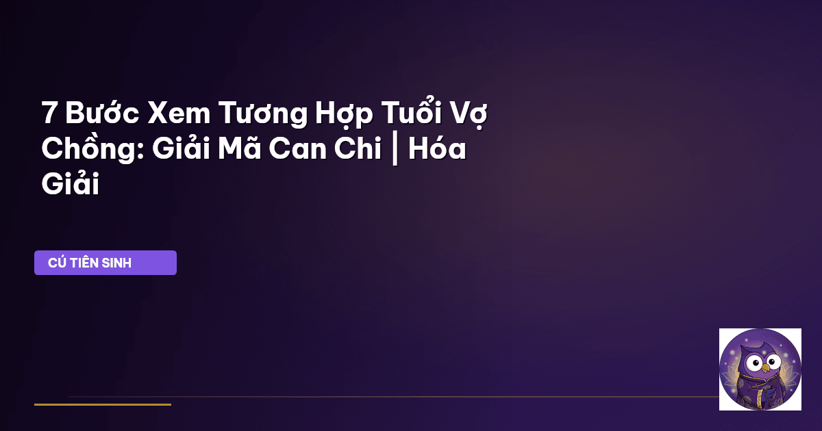 tương hợp tuổi vợ chồng