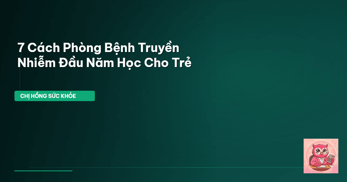 phòng bệnh truyền nhiễm