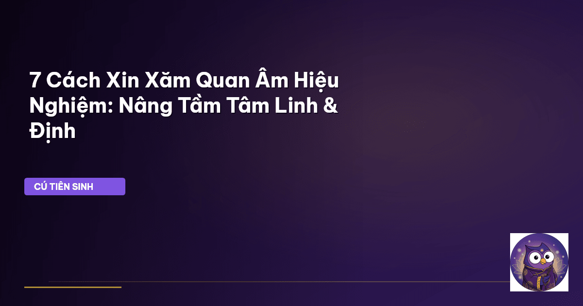 xin xăm Quan Âm