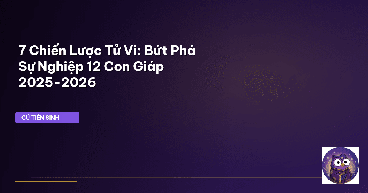 tử vi sự nghiệp