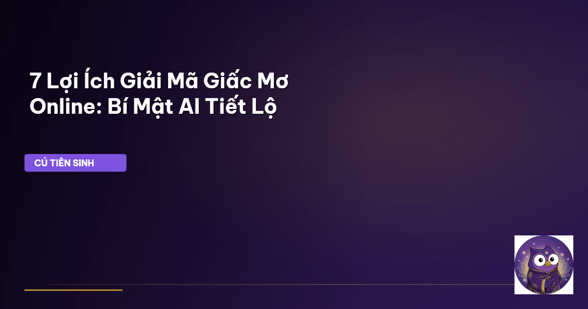 giải mã giấc mơ