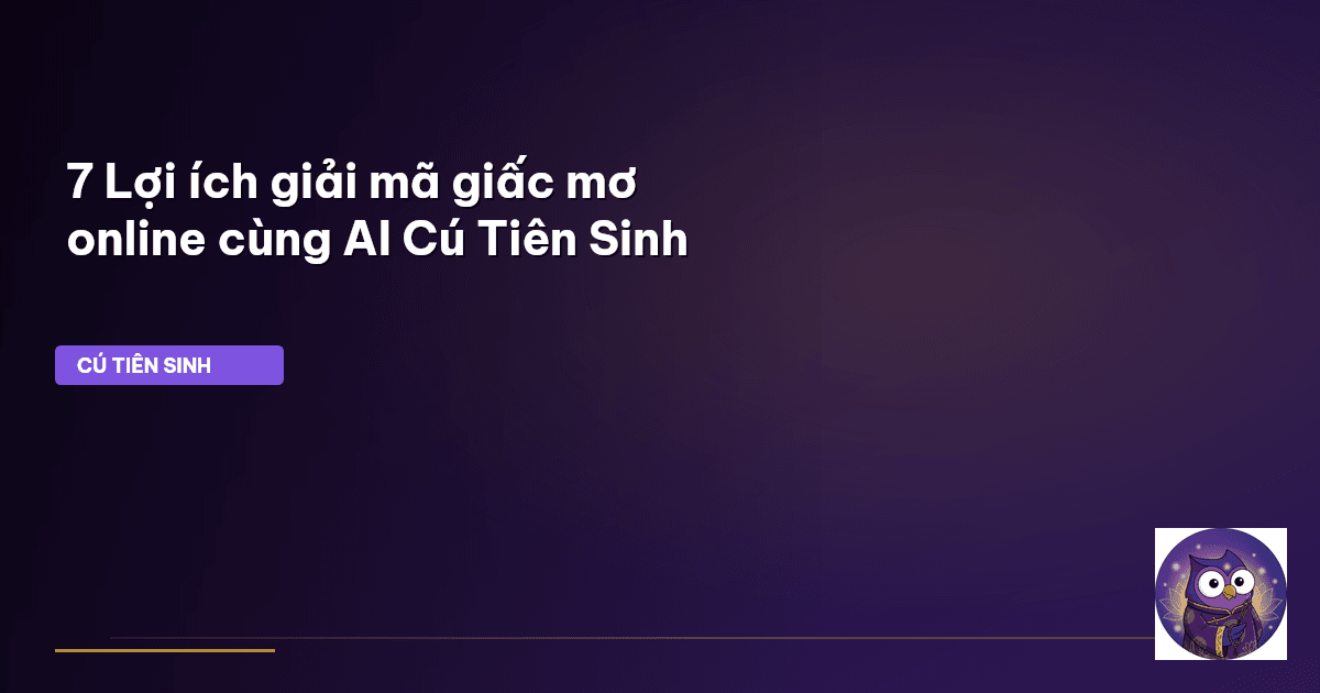 giải mã giấc mơ