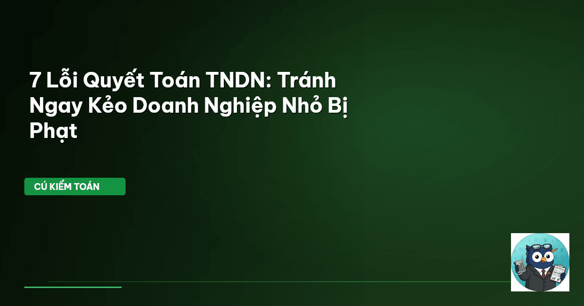 quyết toán thuế TNDN