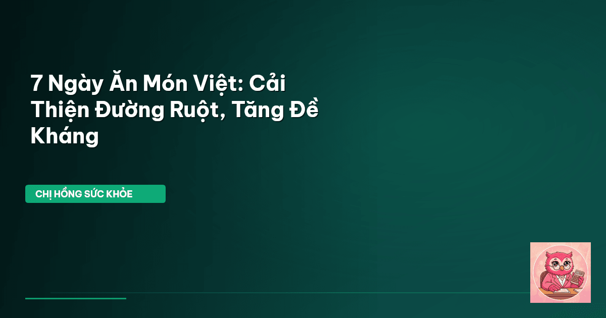 thực đơn cải thiện đường ruột
