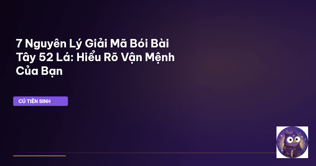 Bói bài Tây 52 lá