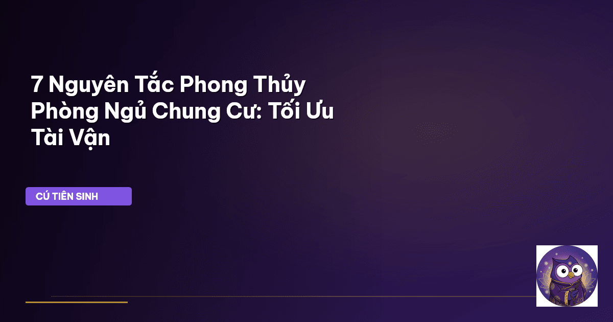 phong thủy phòng ngủ chung cư