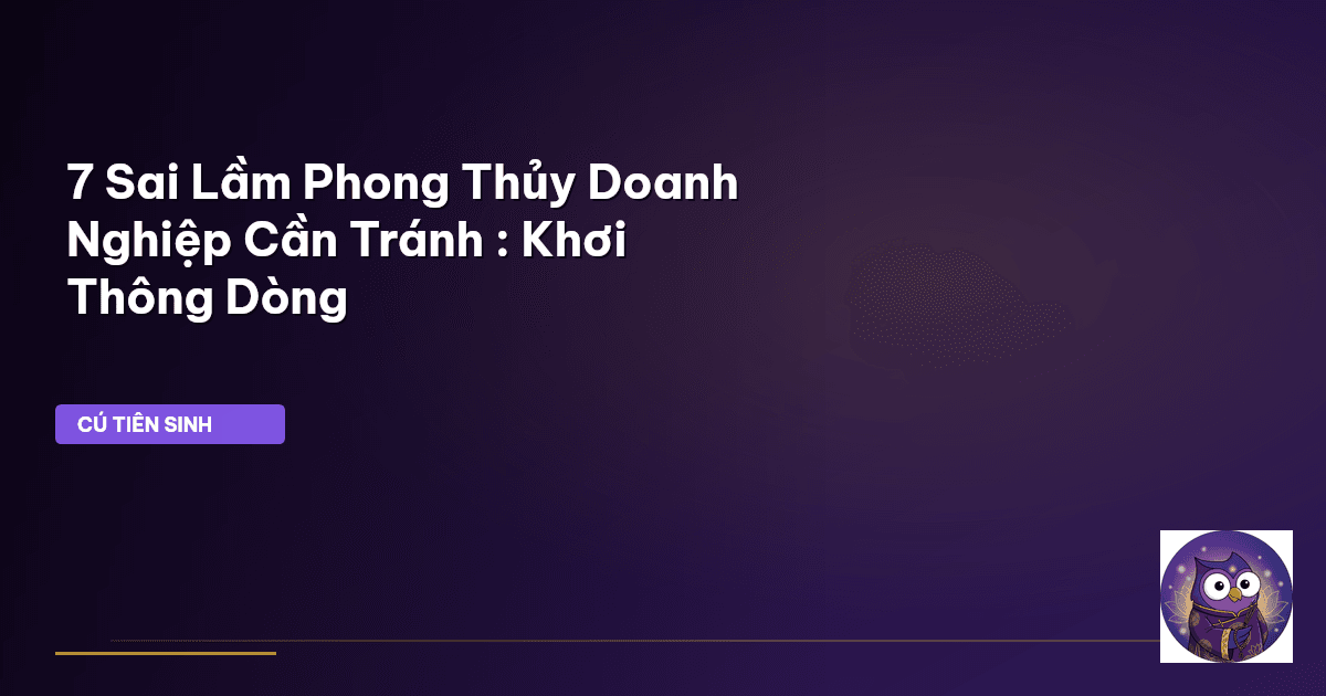 phong thủy doanh nghiệp