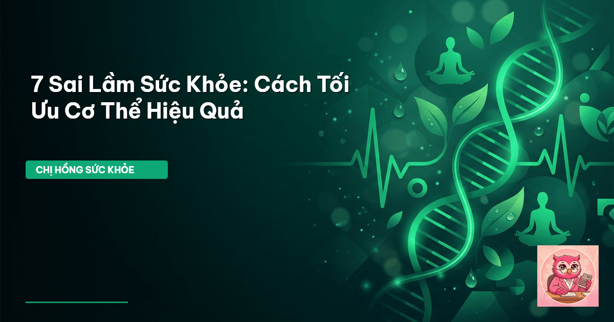 sai lầm sức khỏe