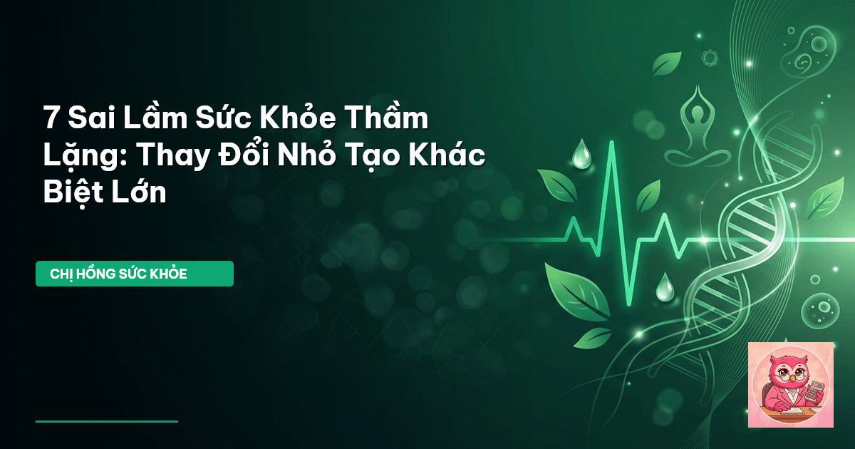 sai lầm sức khỏe