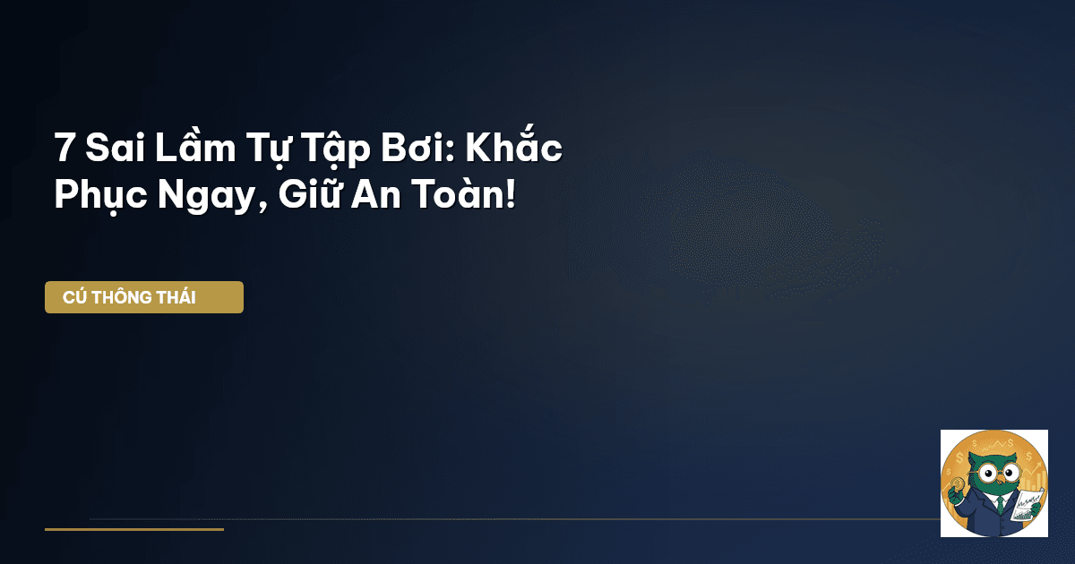 7 Sai Lầm Tự Tập Bơi: Khắc Phục Ngay, Giữ An Toàn!