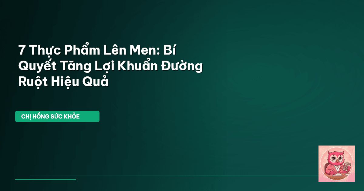 lợi khuẩn đường ruột