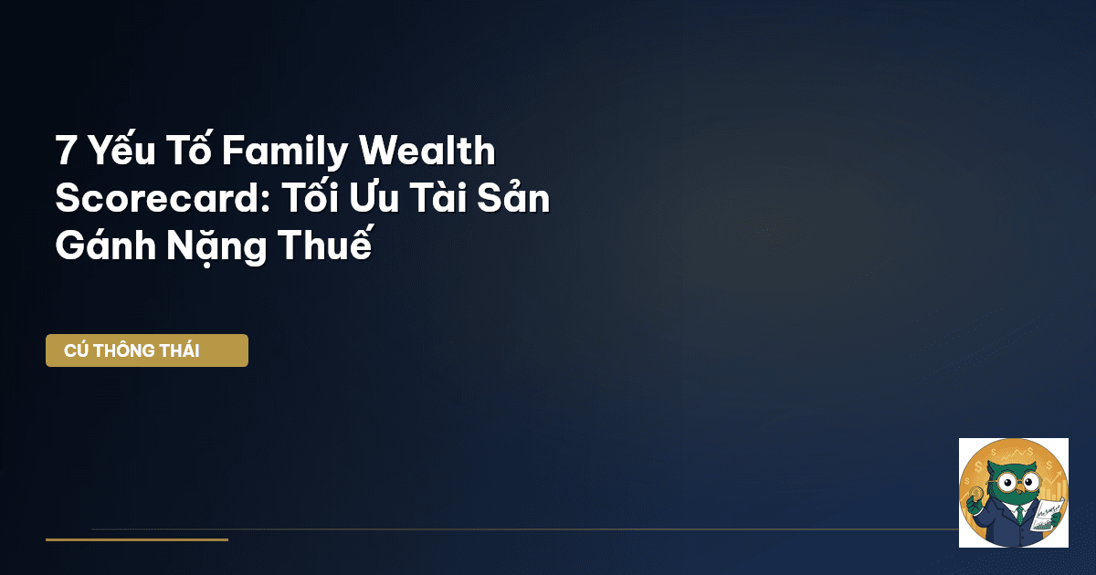 7 Yếu Tố Family Wealth Scorecard: Tối Ưu Tài Sản & Gánh Nặng Thuế
