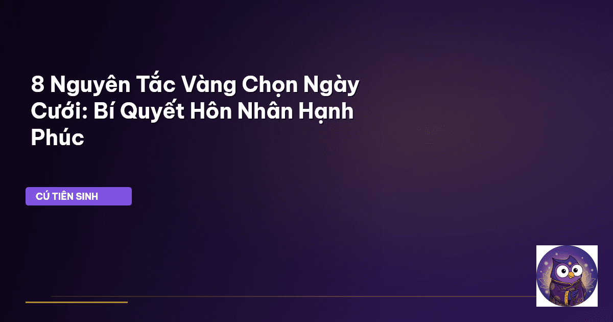 ngày cưới tốt xấu
