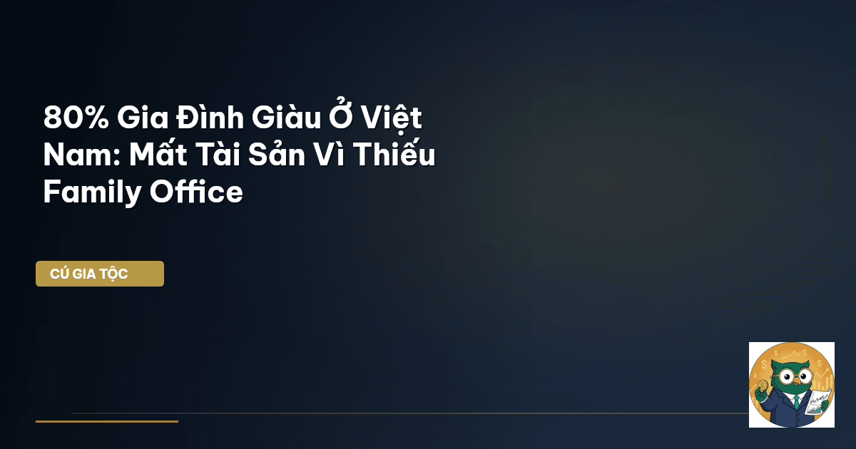 80% Gia Đình Giàu Ở Việt Nam: Mất Tài Sản Vì Thiếu Family Office
