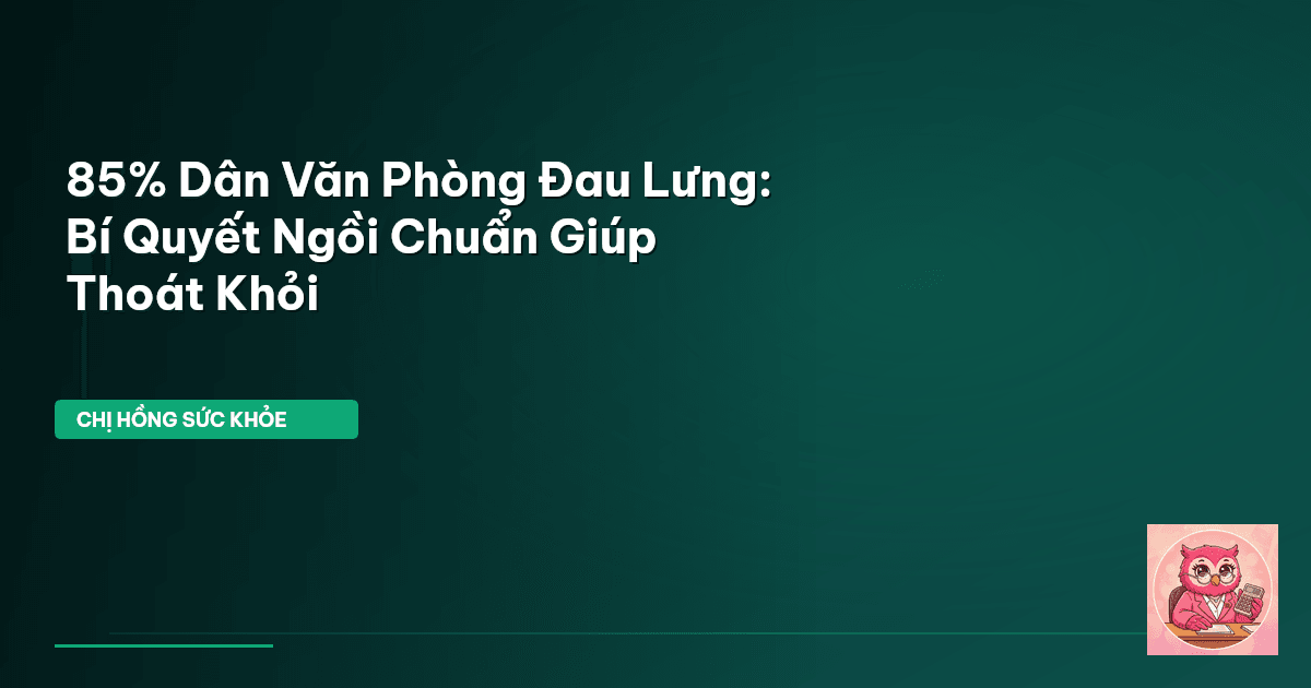 đau lưng mãn tính