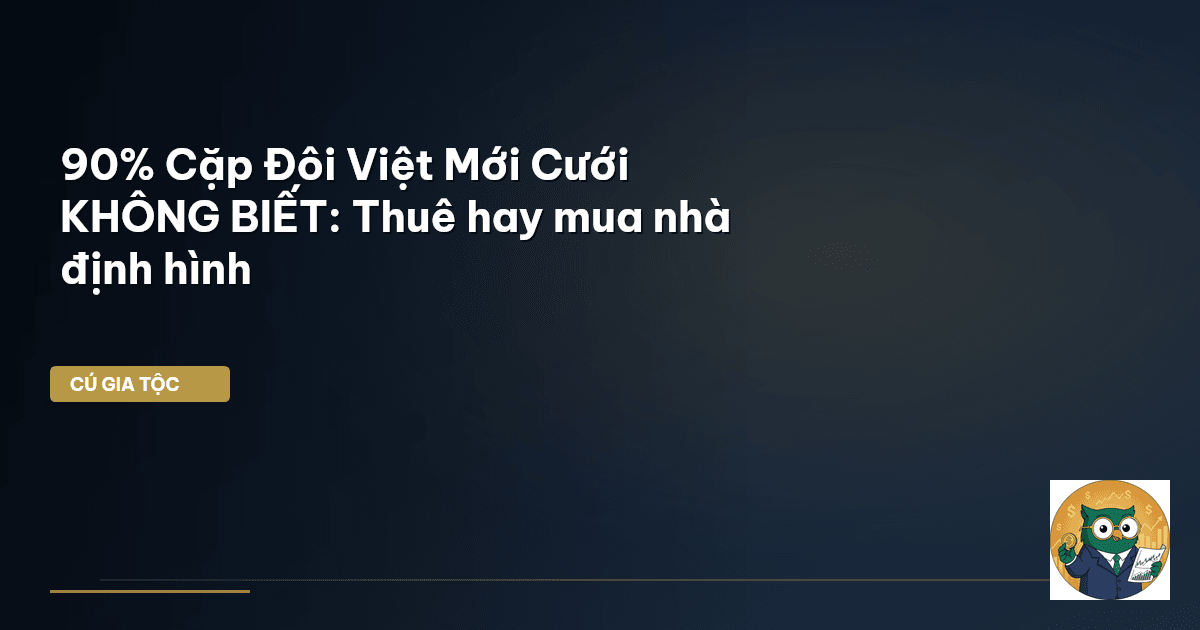 90% Cặp Đôi Việt Mới Cưới KHÔNG BIẾT: Thuê hay mua nhà định hình