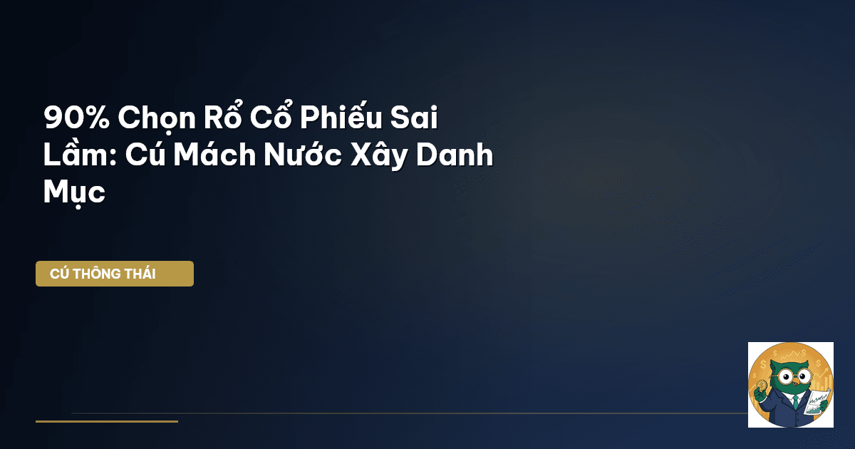 90% Chọn Rổ Cổ Phiếu Sai Lầm: Cú Mách Nước Xây Danh Mục