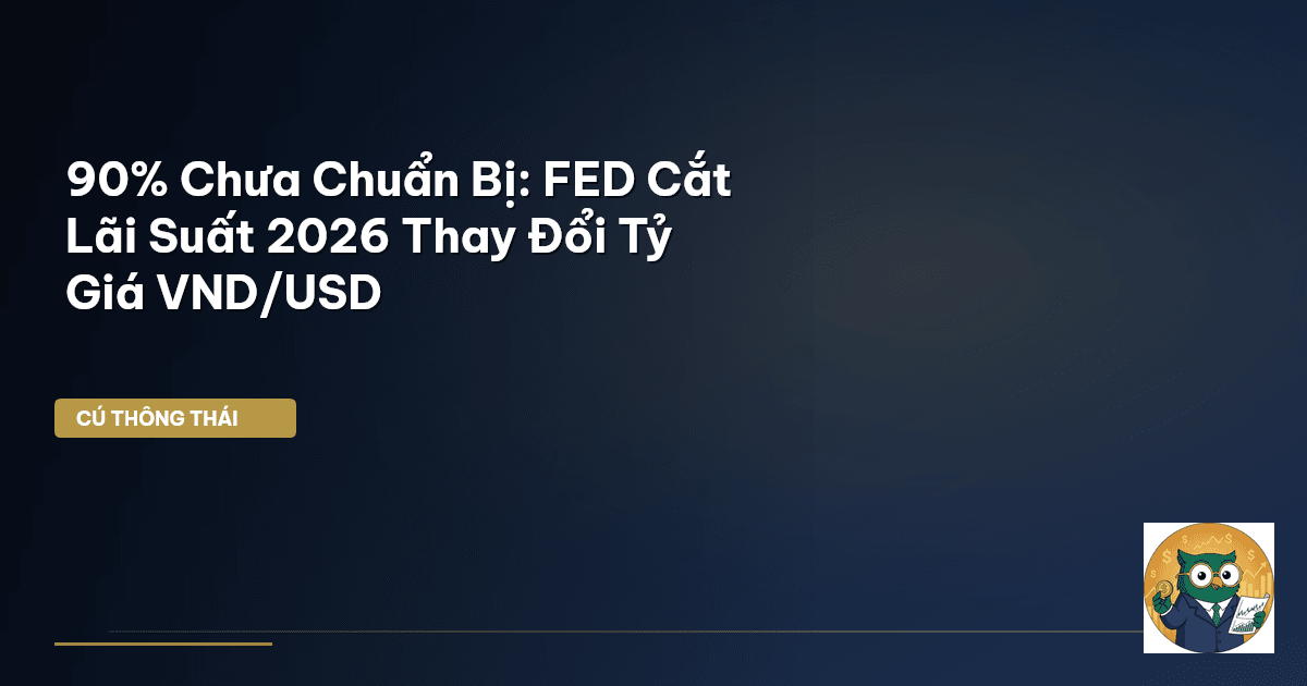 90% Chưa Chuẩn Bị: FED Cắt Lãi Suất 2026 Thay Đổi Tỷ Giá VND/USD