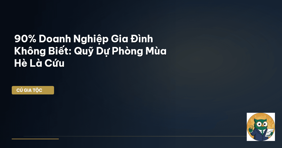 quỹ dự phòng doanh nghiệp gia đình
