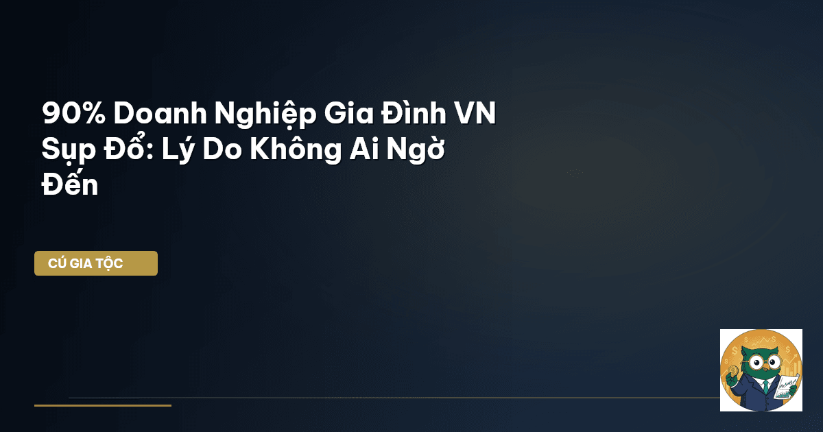 90% Doanh Nghiệp Gia Đình VN Sụp Đổ: Lý Do Không Ai Ngờ Đến