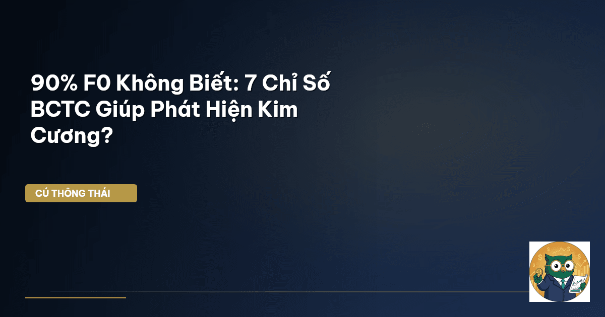 90% F0 Không Biết: 7 Chỉ Số BCTC Giúp Phát Hiện Kim Cương?