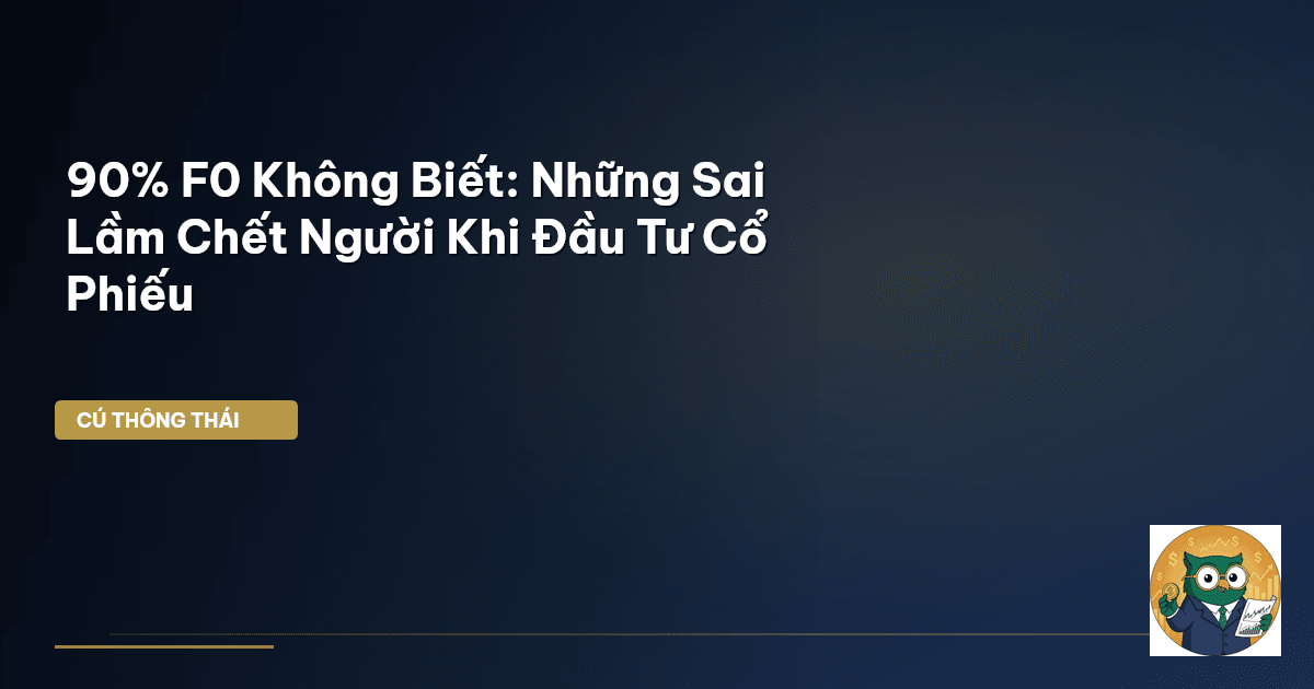 90% F0 Không Biết: Những Sai Lầm Chết Người Khi Đầu Tư Cổ Phiếu