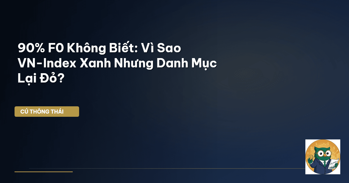 90% F0 Không Biết: Vì Sao VN-Index Xanh Nhưng Danh Mục Lại Đỏ?
