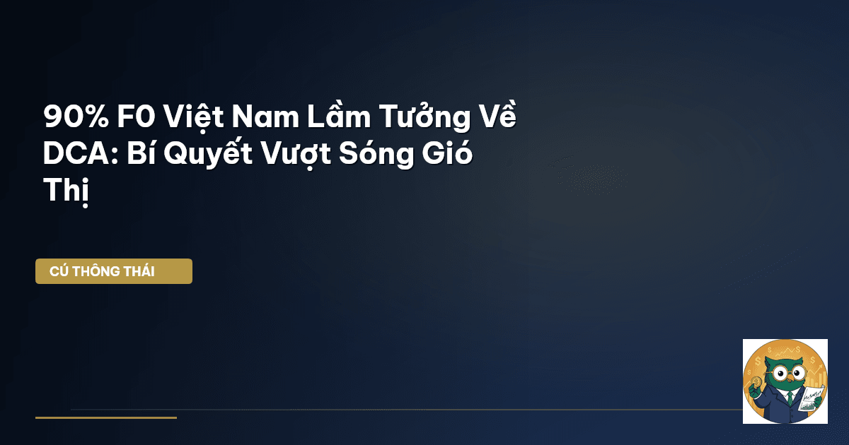 90% F0 Việt Nam Lầm Tưởng Về DCA: Bí Quyết Vượt Sóng Gió Thị