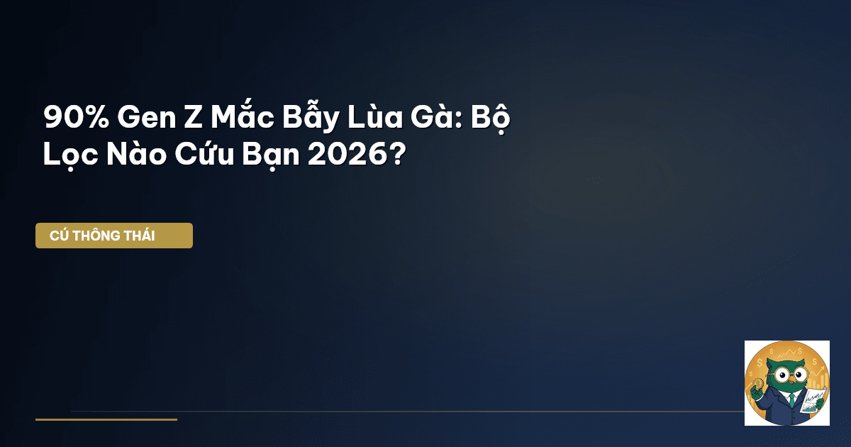 90% Gen Z Mắc Bẫy Lùa Gà: Bộ Lọc Nào Cứu Bạn 2026?