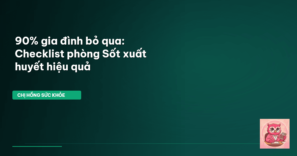 phòng sốt xuất huyết