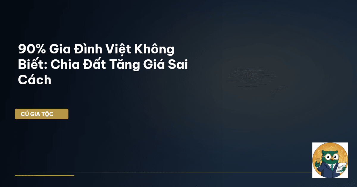 90% Gia Đình Việt Không Biết: Chia Đất Tăng Giá Sai Cách