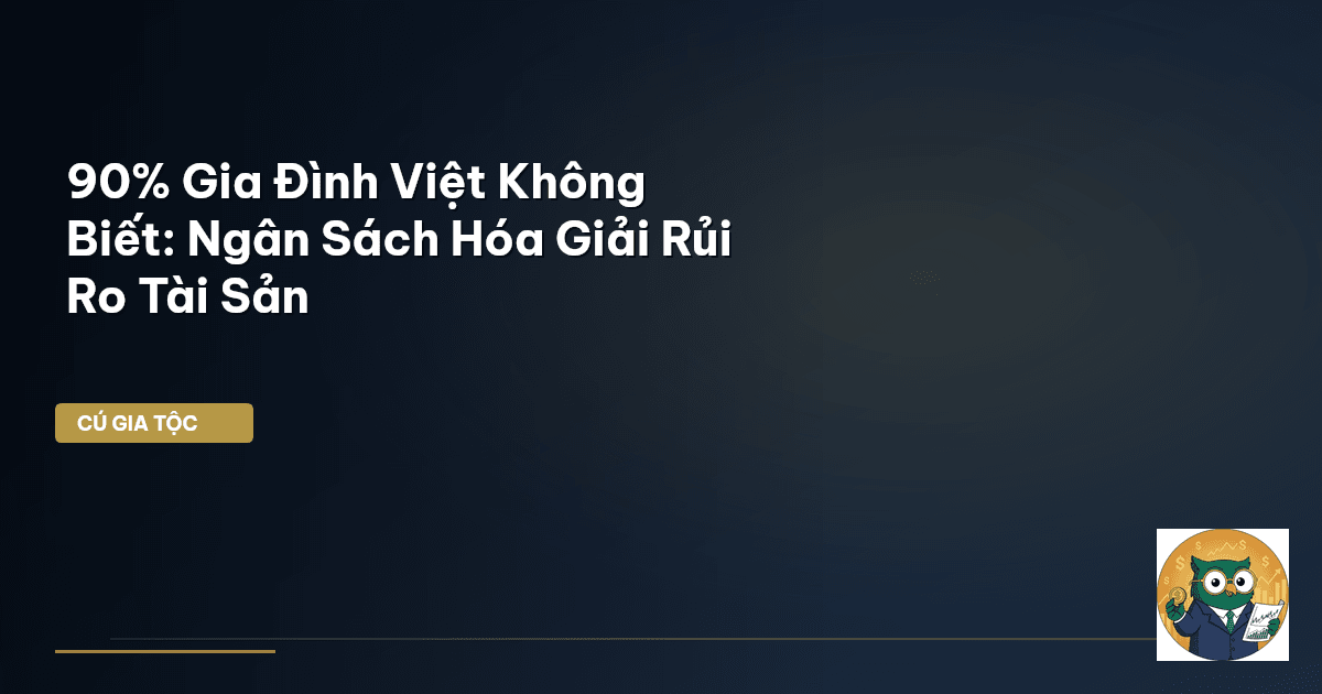 90% Gia Đình Việt Không Biết: Ngân Sách Hóa Giải Rủi Ro Tài Sản
