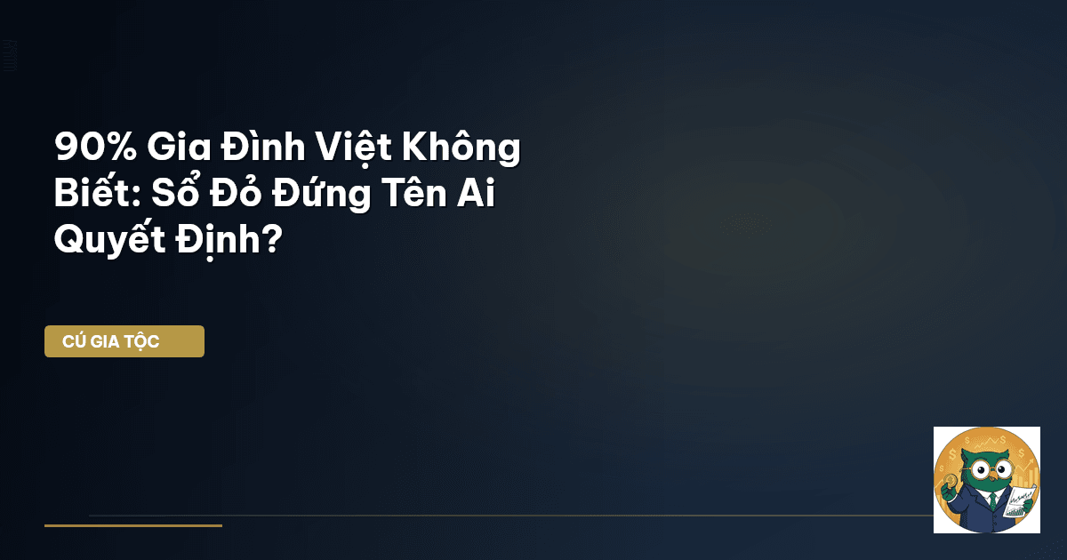 90% Gia Đình Việt Không Biết: Sổ Đỏ Đứng Tên Ai Quyết Định?